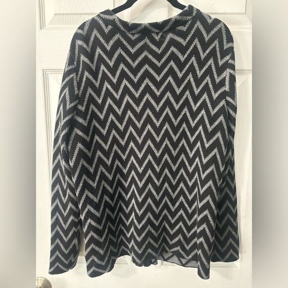 PBJ Sport Black Christmas Snowman Snowflakes Zippered Cardigan Sweater Sz Small - Picture 6 of 9